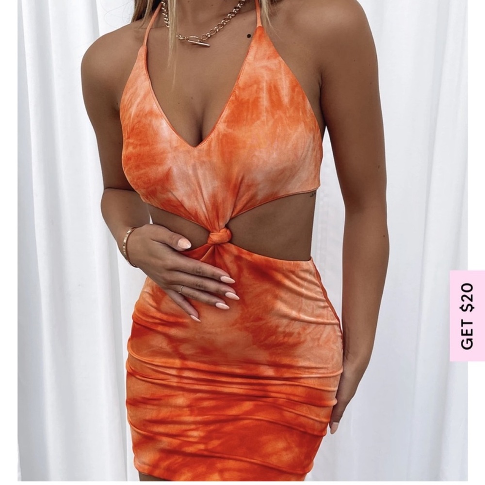 White Fox Take A Break Mini Dress Fiery Red